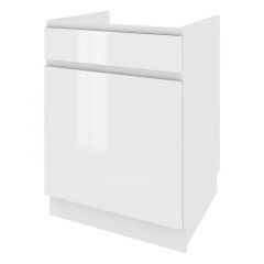 Köögi valamukapp Campari DZS 6 STM, 60x54xK82 cm, valge läikega