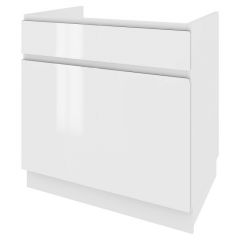 Köögi valamukapp Campari DZS 8 STM, 80x54xK82 cm, valge läikega