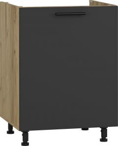 Köögi valamukapp, Vento DK-60-82, 60x52xK82 cm, craft tamm + antratsiit + must käepide