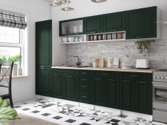 Köögikomplekt Birgid, 300 cm, roheline matt