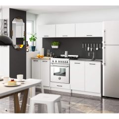 Köögikomplekt Olivia G1, 200 cm, valge