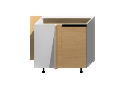 Köögisaare põrandanurgakapp Blanka DPPW 105-65, 85x54xK82 cm, vasakpoolne