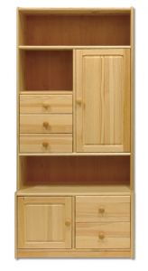 Kappriiul KW129, 84x45xK180 cm, mänd, naturaalne