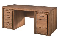 Kirjutuslaud Velvet 37, 177x80xH78 cm, rustikaalne tamm+tammespoon, õlitatud