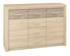 Kummut Castel-09, 138x43xH94 cm, sonoma jasna / truflowa(laminaat)