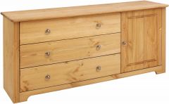 Kummut Hugo K-312, 152x38xK68 cm, meepeits, õlitatud