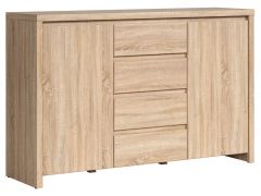 Kummut Kaspia S128-KOM2D4S, 143,5x40,5xK92 cm, sonoma tamm