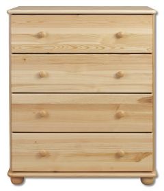Kummut KD110, 80x47xK100 cm, mänd, naturaalne