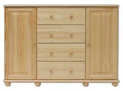 Kummut KD120, 138x47xK100 cm, mänd, naturaalne