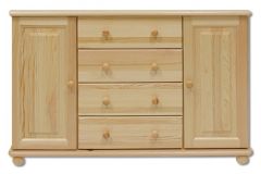 Kummut KD122, 118x47xK78 cm, mänd, naturaalne