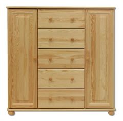 Kummut KD125, 118x47xK122 cm, mänd, naturaalne