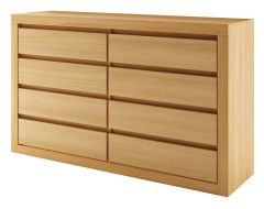 Kummut KD306, 150x41xK90 cm, tamm, naturaalne