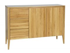 Kummut KD339, 137x43xK95 cm, tamm, naturaalne