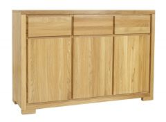 Kummut KD352, 137x45xK95 cm, tamm, naturaalne