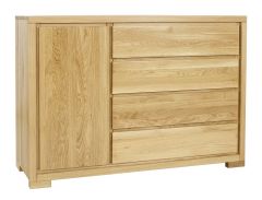 Kummut KD358, 137x45xK95 cm, tamm, värvivalik