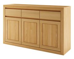 Kummut KD402, 140x41xK90 cm, pöök, naturaalne