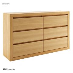 Kummut KD412, 150x41xK90 cm, pöök, naturaalne