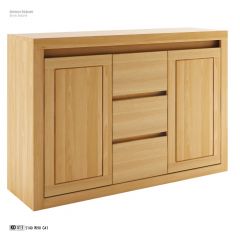 Kummut KD411,  90x41xH90 cm, pöögipuidust, lakitud