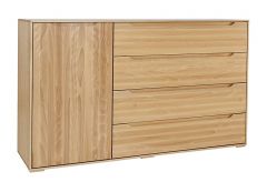 Kummut KD411,  90x41xH90 cm, pöögipuidust, lakitud