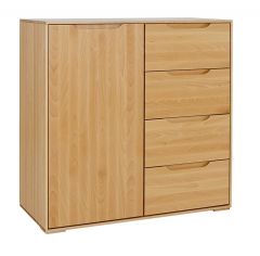 Kummut KD411,  90x41xH90 cm, pöögipuidust, lakitud