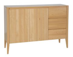 Kummut KD438, 137x43xK95 cm, pöök, naturaalne