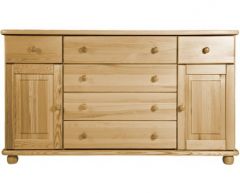 Kummut Mait 13, 165x42xH91 cm, mänd, naturaalne