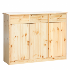 Kummut Mario 7, 115x35xH89 cm, mänd, naturaalne