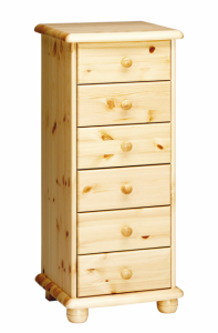 Kummut Marks 1, 46x40xH109 cm, mänd, naturaalne