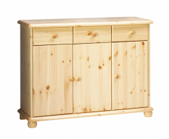 Kummut Marks 5, 120x40xH93 cm, mänd, naturaalne