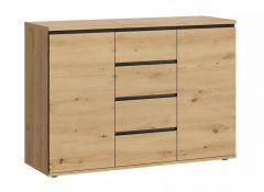 Kummut Naxos K01 2D4S, 121x40xK85,2 cm