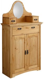 Kummut peegliga Konrad K-255, 94x39xK165 cm, mesipeits, õlitatud