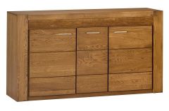 Kummut Velvet 45, 161x42xK89 cm, tamm rustikal