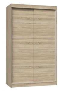 Lükandustega riidekapp IGA120C, 120x61xK200 cm, sonoma tamm
