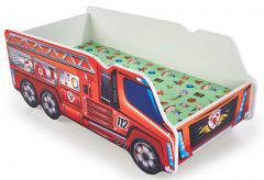 Lastevoodi Fire Truck, 74x148 cm