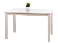 Söögiaud Salla 125x80xK74 cm, kask, valge värv