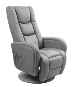 Massaaži tugitool recliner Pulsar, 68x85xK106 cm, kunstnahk hall