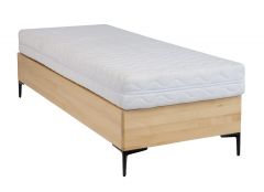 Pesukastiga voodi LK185 BOX, pöök, naturaalne