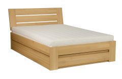 Pesukastiga voodi LK192 BOX, pöök, naturaalne