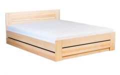 Pesukastiga voodi LK198 BOX,  pöök, naturaalne
