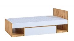 Pesusahtliga voodi Arca AR9, 90x195 cm,  wotan tamm- valge