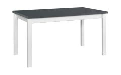 Pikendatav söögilaud Alba 1, 120-150x80xK76 cm, grafiit + valge
