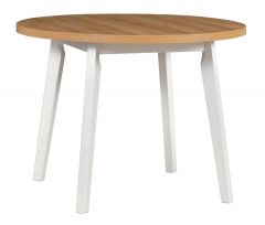 Pikendatav söögilaud Oslo 3L, 100-130x100xK75 cm, grandson tamm + valge