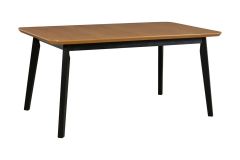 Pikendatav söögilaud Oslo 8, 160-200x90xK75 cm, naturaalne tamm + must