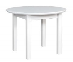 Pikendatav söögilaud Poli 1, 100-130x100xK76 cm, valge + valge