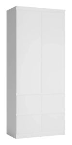 Riidekapp Boston 2D4S BOS S12, 91,1x58,5xK213 cm, valge