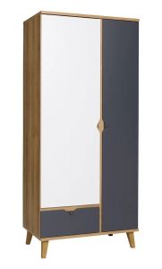 Riidekapp Memone SZ2D1SZ,  90x52xK200 cm