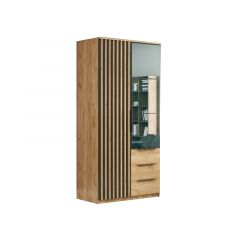 Riidekapp peegliga Sorento 100, 100x61xK215 cm