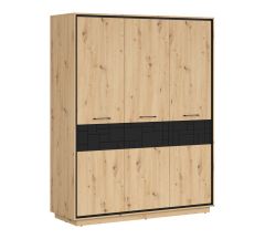Riidekapp Pont S605-SZF3D2E, 160x55xK200,5 cm