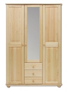 Riidekapp SF100, 125x60xK190 cm, mänd, naturaalne