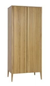 Riidekapp SF352, 90x60xK195 cm, tamm, naturaalne
